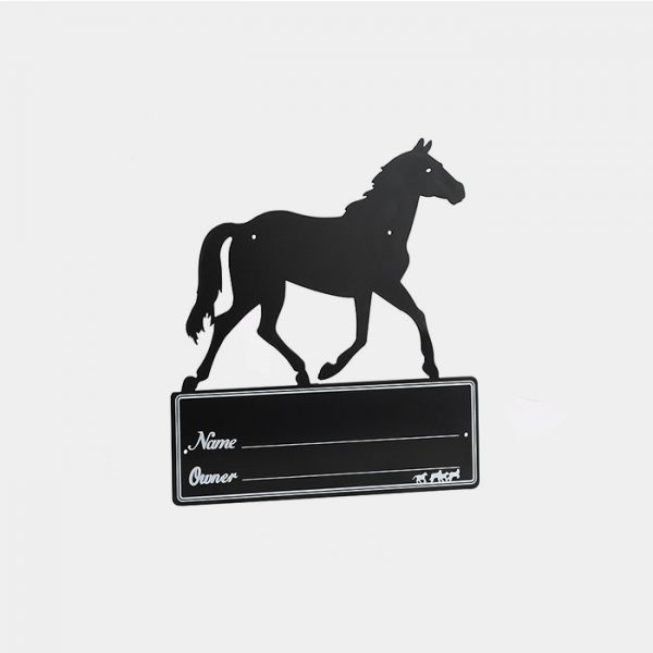 HIPPOTONIC - Plaque de box Silhouette de cheval
