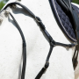 ANTARES - Precision leather breastplate for mono flap saddle