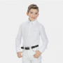 EQUITHEME - Polo manches longues col chemise "Mesh" Enfant