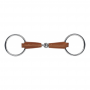FEELING - Filet 2 anneaux canons brisés creux 19 mm gainé cuir - 125